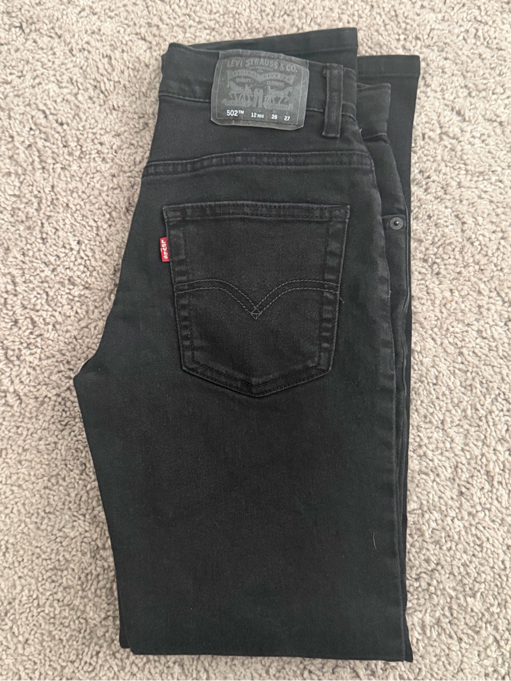 Levi's Black Slim Straight boy’s Jeans